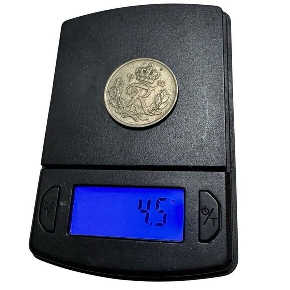 Denmark 25 Ore 1958 KM# 842 25 Øre Frederik IX Danmark Coin - Picture 5 of 7